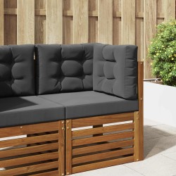 Coussin de canapé d'extérieur 3 pcs Anthracite Polyester 531553531553