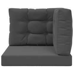 Coussin de canapé d'extérieur 3 pcs Anthracite Polyester 531553531553