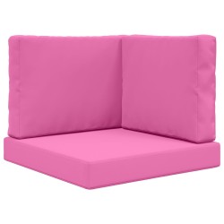 Coussin de canapé d'extérieur 3 pcs Rose Polyester 531555531555