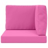 Coussin de canapé d'extérieur 3 pcs Rose Polyester 531555531555
