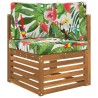 Coussin de canapé d'extérieur 3 pcs coloré Polyester 531556531556