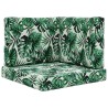 Coussin de canapé d'extérieur 3 pcs Motif feuille Polyester 531558531558