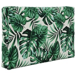 Coussin de canapé d'extérieur 3 pcs Motif feuille Polyester 531558531558