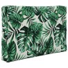 Coussin de canapé d'extérieur 3 pcs Motif feuille Polyester 531558531558