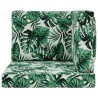 Coussin de canapé d'extérieur 3 pcs Motif feuille Polyester 531558531558