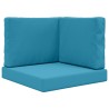 Coussin de canapé d'extérieur 3 pcs Bleu royal Polyester 531559531559