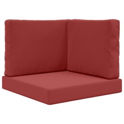 Coussin de canapé d'extérieur 3 pcs Bordeaux Polyester 531560531560