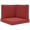 Coussin de canapé d'extérieur 3 pcs Bordeaux Polyester 531560531560