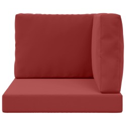 Coussin de canapé d'extérieur 3 pcs Bordeaux Polyester 531560531560