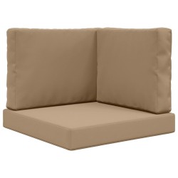 Coussin de canapé d'extérieur 3 pcs Taupe Polyester 531561531561