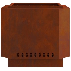 Foyer sans fumée Marron 58 x 58 x 51 cm Acier patiné 531564531564