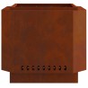 Foyer sans fumée Marron 58 x 58 x 51 cm Acier patiné 531564531564