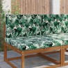 Coussin de canapé d'extérieur 2 pcs Motif feuille Polyester 531568531568