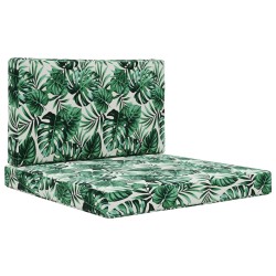Coussin de canapé d'extérieur 2 pcs Motif feuille Polyester 531568531568