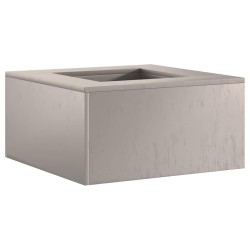 Foyer de cheminée Marron 60 x 60 x 30 cm Acier patiné 531569531569