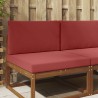 Coussin de canapé d'extérieur 2 pcs Bordeaux Polyester 531572531572