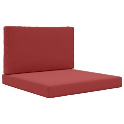 Coussin de canapé d'extérieur 2 pcs Bordeaux Polyester 531572531572