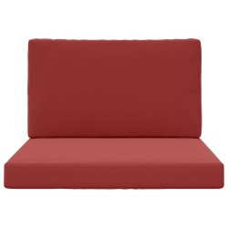 Coussin de canapé d'extérieur 2 pcs Bordeaux Polyester 531572531572