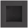 Foyer de cheminée Noir 60 x 60 x 30 cm Acier 531573531573