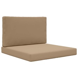 Coussin de canapé d'extérieur 2 pcs Taupe Polyester 531574531574