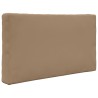 Coussin de canapé d'extérieur 2 pcs Taupe Polyester 531574531574