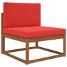 Coussin de canapé d'extérieur 2 pcs Rouge Polyester 531576531576