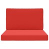Coussin de canapé d'extérieur 2 pcs Rouge Polyester 531576531576