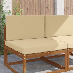 Coussin de canapé d'extérieur 2 pcs Beige Polyester 531579531579