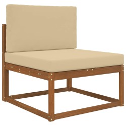 Coussin de canapé d'extérieur 2 pcs Beige Polyester 531579531579