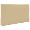 Coussin de canapé d'extérieur 2 pcs Beige Polyester 531579531579