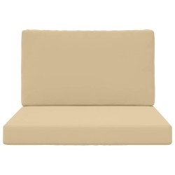 Coussin de canapé d'extérieur 2 pcs Beige Polyester 531579531579