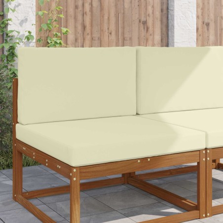 Coussin de canapé d'extérieur 2 pcs Crème Polyester 531581531581