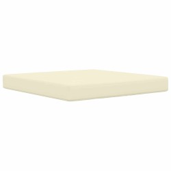 Coussin de canapé d'extérieur 2 pcs Crème Polyester 531581531581