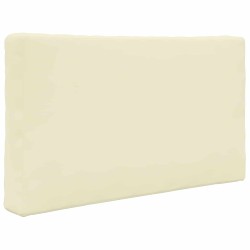 Coussin de canapé d'extérieur 2 pcs Crème Polyester 531581531581