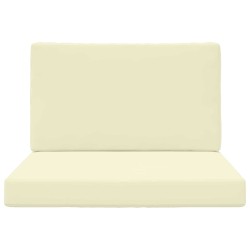Coussin de canapé d'extérieur 2 pcs Crème Polyester 531581531581