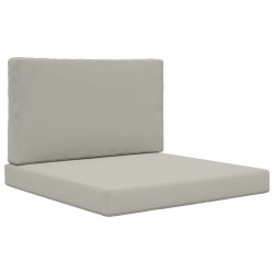 Coussin de canapé d'extérieur 2 pcs Gris Polyester 531582531582