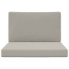 Coussin de canapé d'extérieur 2 pcs Gris Polyester 531582531582