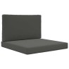 Coussin de canapé d'extérieur 2 pcs Anthracite Polyester 531586531586