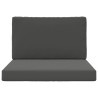 Coussin de canapé d'extérieur 2 pcs Anthracite Polyester 531586531586