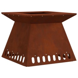 Foyer de cheminée Marron 48 x 48 x 40 cm Acier patiné 531587531587