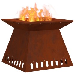 Foyer de cheminée Marron 48 x 48 x 40 cm Acier patiné 531587531587