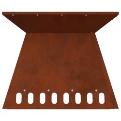 Foyer de cheminée Marron 48 x 48 x 40 cm Acier patiné 531587531587