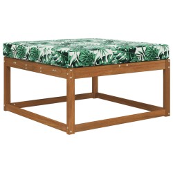 Coussin de canapé d'extérieur Motif feuille 80 x 80 x 8 cm 531591531591