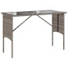 Ensemble à manger de jardin 3 pcs coussins gris résine tressée 531604531604