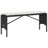 Ensemble à manger de jardin avec coussins 3 pcs Noir 531607531607