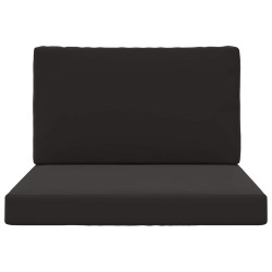 Coussin de canapé d'extérieur 2 pcs Noir Polyester 531609531609