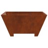 Braise Marron 80 x 80 x 40 cm Acier patiné 531615531615
