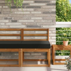 Coussin de canapé d'extérieur Noir 60 x 60 x 8 cm Polyester 531616531616