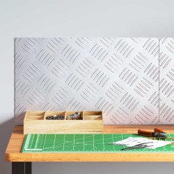 Nez de marche Rectangulaire 2 pcs Argenté 50 x 30 cm Aluminium 531617531617