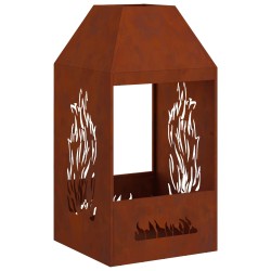 Braise Marron 50 x 50 x 100 cm Acier Corten 531618531618